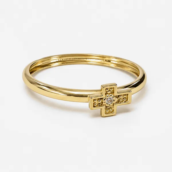 Anillo Cruz en oro 18K
