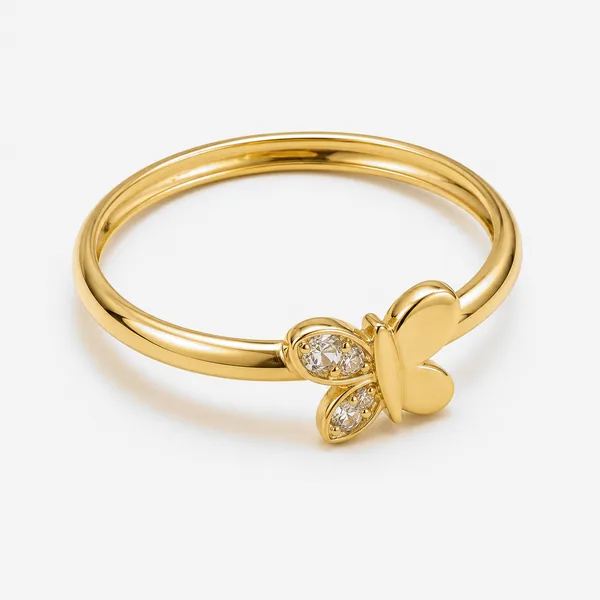 Anillo Mariposa en oro 18K