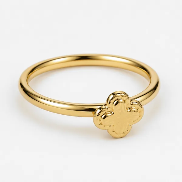 Anillo Trébol en oro 18K